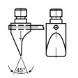 org_i_338dgr.jpg Produktbild des Artikels Ersatzmeißel 45° für tragbare Steinpresse